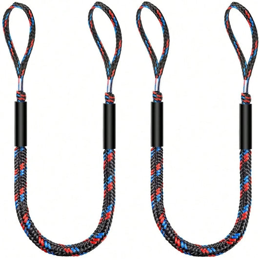 Boat Bungee Dock Lines, Mooring Lines, Boating Gifts For Men, Boat Accessories, Pontoon Accessories, Perfect For Bass Boat, Jet Ski (6 Feet)