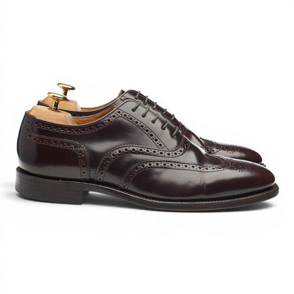 'Boston' Dark Brown Leather Oxford Brogues UK 8 G