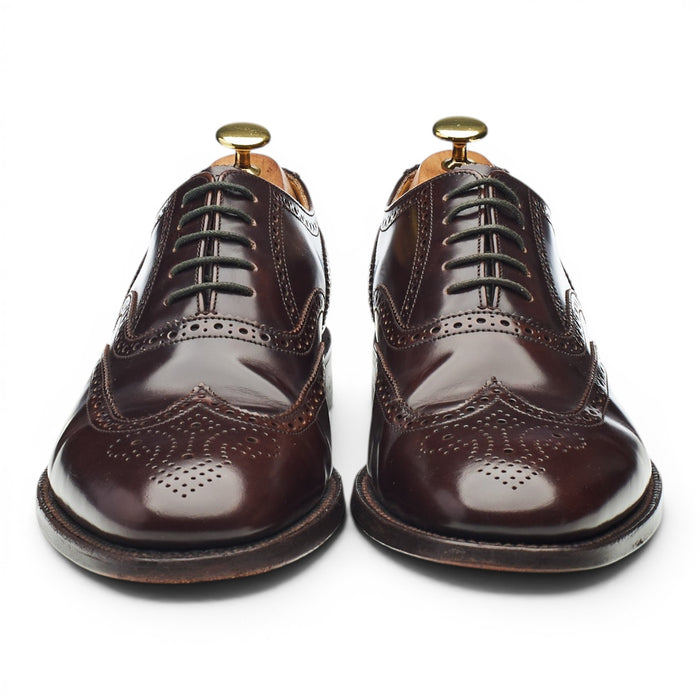 'Boston' Dark Brown Leather Oxford Brogues UK 8 G