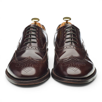 'Boston' Dark Brown Leather Oxford Brogues UK 8 G