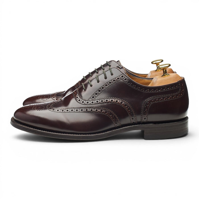 'Boston' Dark Brown Leather Oxford Brogues UK 8 G