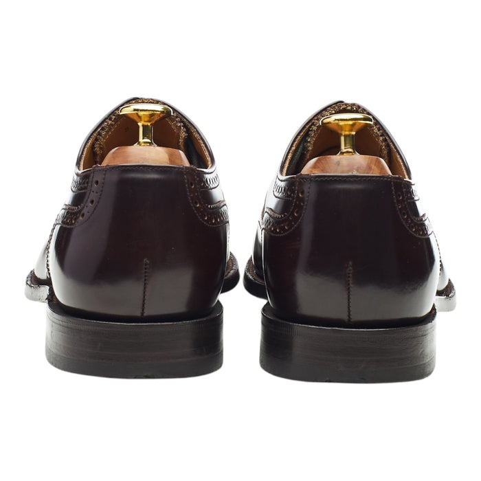 'Boston' Dark Brown Leather Oxford Brogues UK 8 G