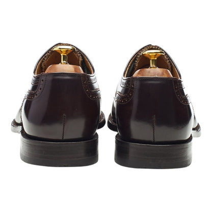'Boston' Dark Brown Leather Oxford Brogues UK 8 G