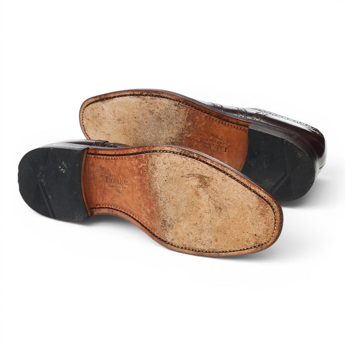 'Boston' Dark Brown Leather Oxford Brogues UK 8 G