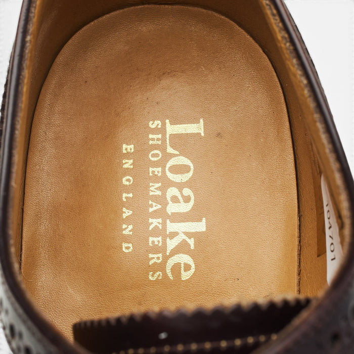 'Boston' Dark Brown Leather Oxford Brogues UK 8 G