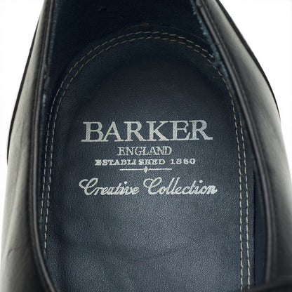 'Bourne' Black Leather Slip On Loafers UK 10 F