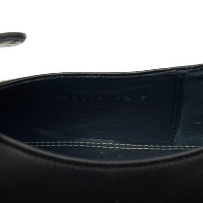 'Bourne' Black Leather Slip On Loafers UK 10 F
