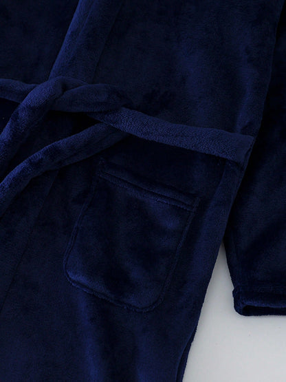Boys Girls Bathrobes,Children's Flannel Hooded Pajamas Sleepwear For Kids ﻿