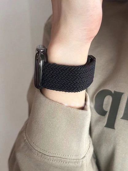 Braided Straps Compatible With Apple Watch Band 46mm 42mm 44mm 45mm 49mm 41 40 Mm Magnetic Bracelet Series 10 9 8 7 6 5 SE Ultra 2