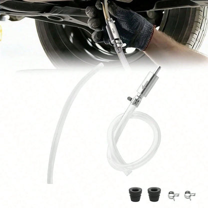 Brake Bleeder Kit, Brake Bleeder Hose, Universal Brake Fluid Deflator With One-Way Check Valve And Metal Clamp Hose For Car And Motorcycle Clutch Brake Bleeding