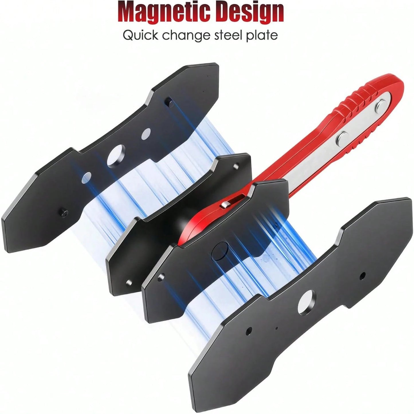 Brake Caliper Piston Compressor Tool With 360° Swivel Ratchet, Includes 2 Steel Plates And Caliper Hook, Gift For Husband, Father's Day Gift