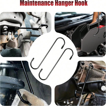 Brake Caliper Piston Compressor Tool With 360° Swivel Ratchet, Includes 2 Steel Plates And Caliper Hook, Gift For Husband, Father's Day Gift