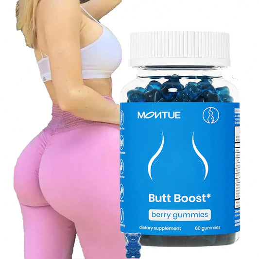 Breast Max & Butt Boost Pack Gummies For Women| Fitness Supplement| 9 Herbal Extracts Including Fenugreek, Maca Root, Fennel Seed| Essential Vitamins| Berry Flavor Gummy Bears, Bbl Gummies, Uno,Pro