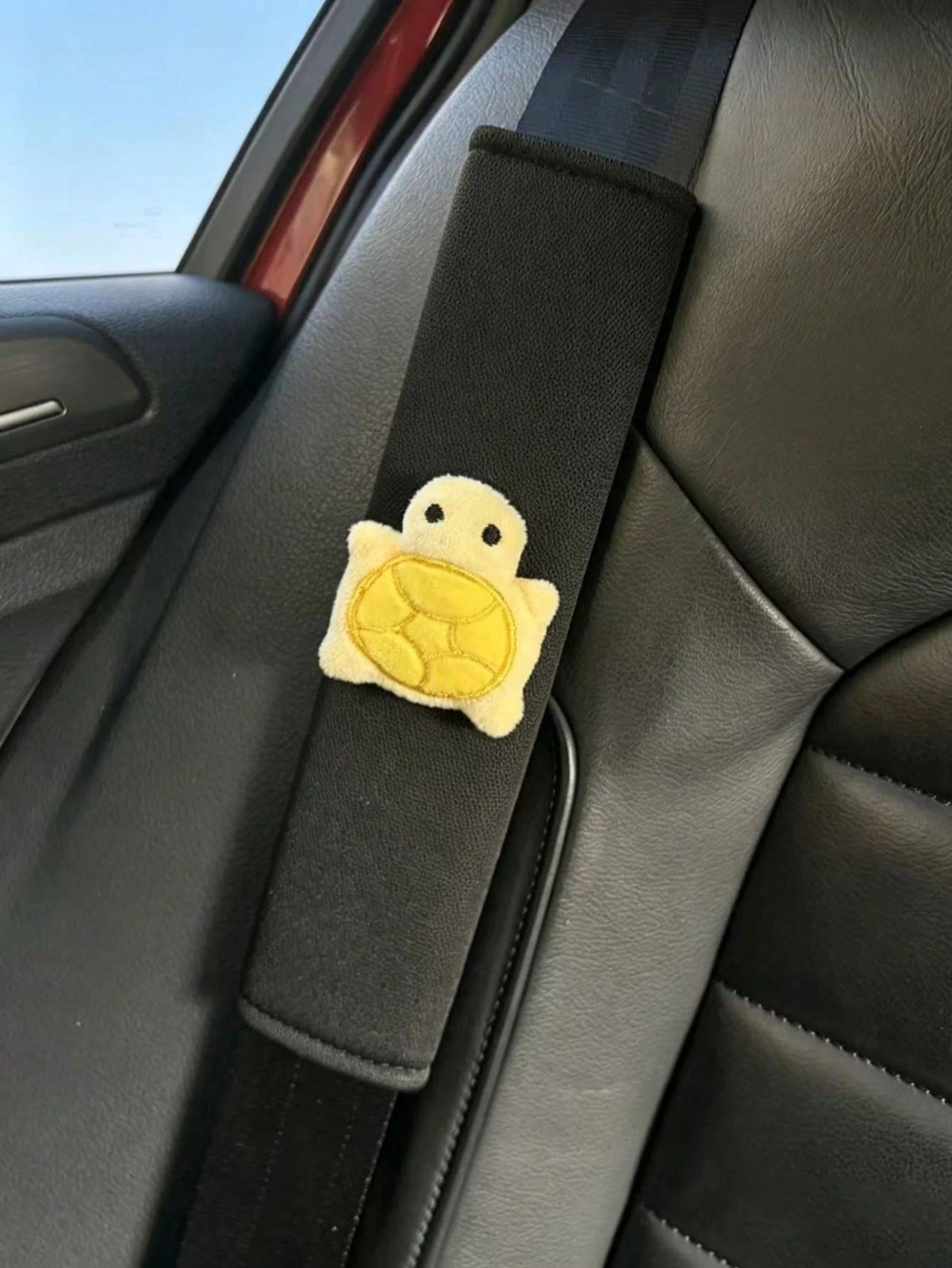 Breathable Cute Turtle Creative Car Seat Belt Shoulder Pad Cover, Premium Car Protection Sleeve, Universal All-Season, Suitable For Women