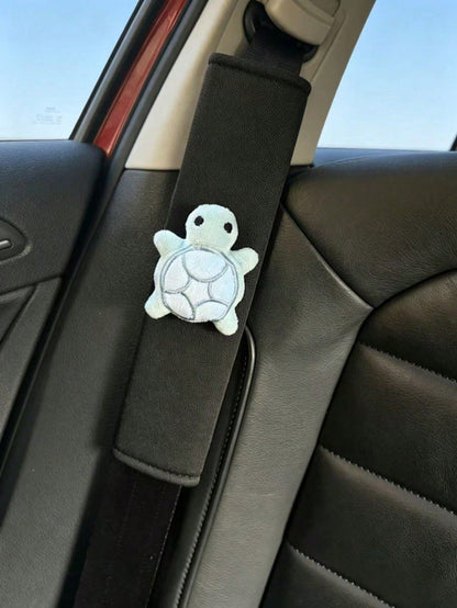 Breathable Cute Turtle Creative Car Seat Belt Shoulder Pad Cover, Premium Car Protection Sleeve, Universal All-Season, Suitable For Women