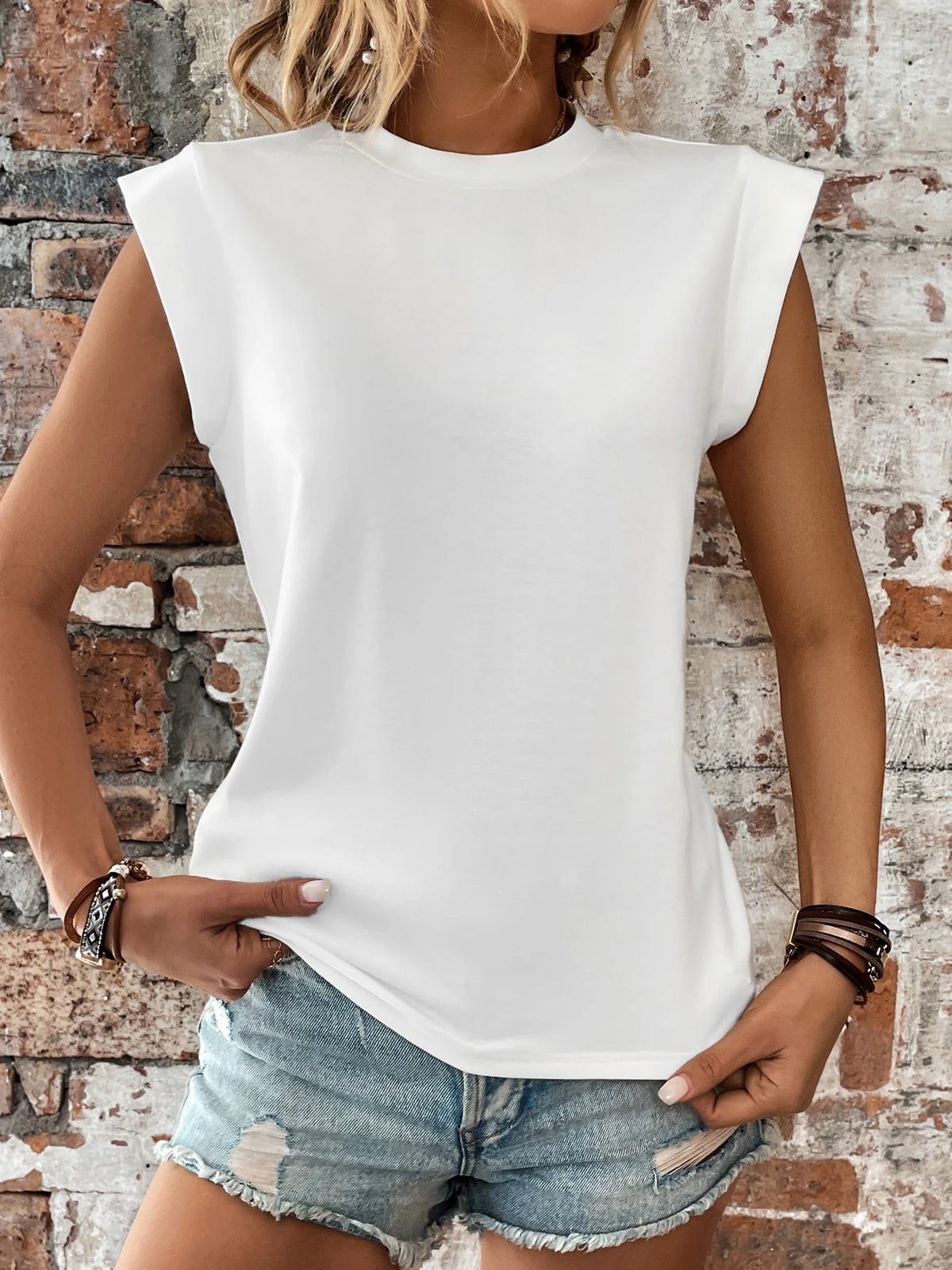 Breezaya Solid Round Neck Tee