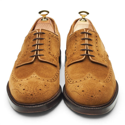 'Brenton' Snuff Brown Suede Derby Brogues UK 7.5 US 8.5 D