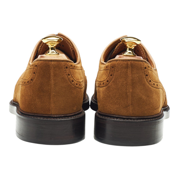 'Brenton' Snuff Brown Suede Derby Brogues UK 7.5 US 8.5 D