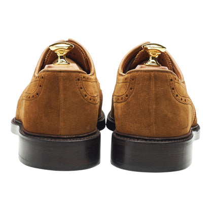 'Brenton' Snuff Brown Suede Derby Brogues UK 7.5 US 8.5 D