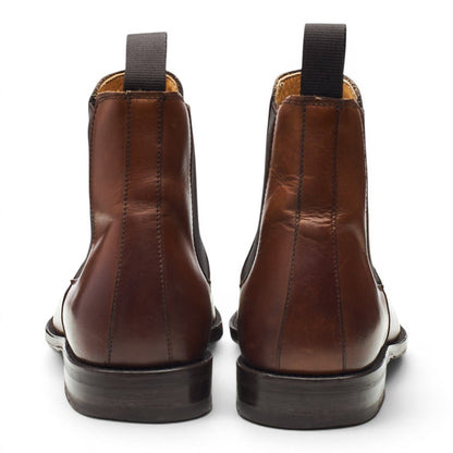 Brown Leather Chelsea Boots UK 6.5