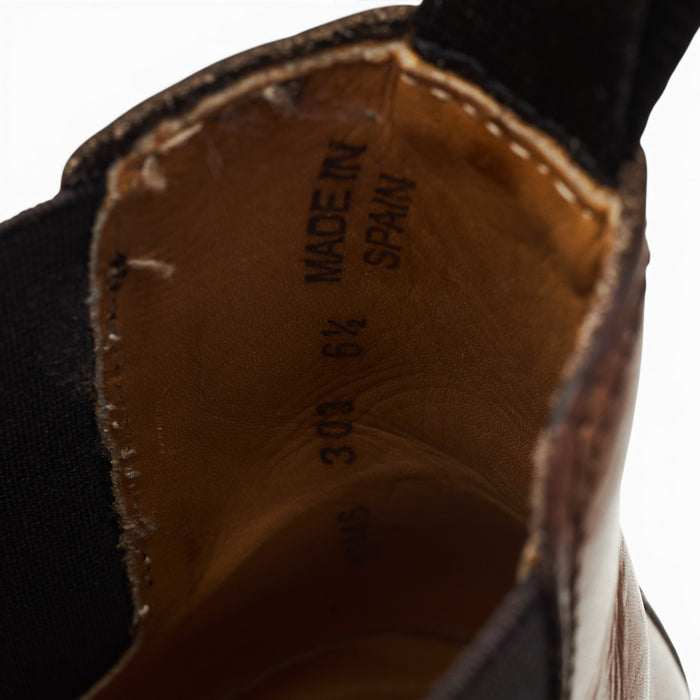 Brown Leather Chelsea Boots UK 6.5