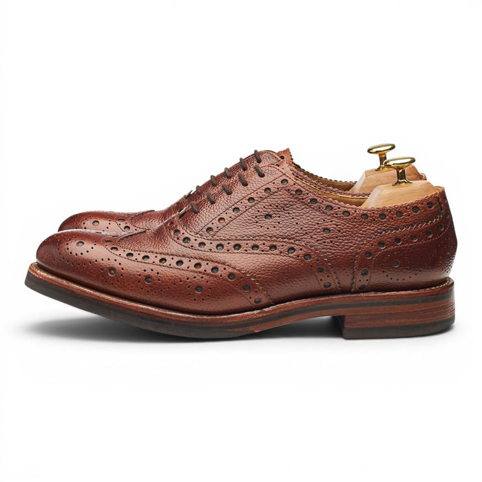Brown Leather Oxford Brogues UK 8.5 F