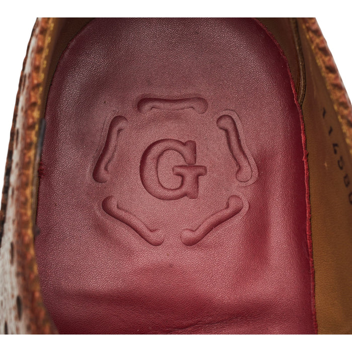 Brown Leather Oxford Brogues UK 8.5 F
