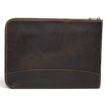 Brown Pull-Up Leather Folio