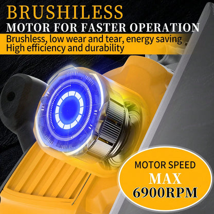 Brushless Cordless Circular Saw Kit With Up To 6,900 RPM,45° Bevel Capacity, Max Cutting Depth 1.77inch,Includes Saw Blade,2.0Ah Battery And Charger,Electric Circular Saw For Wood, Plastic Cutting
