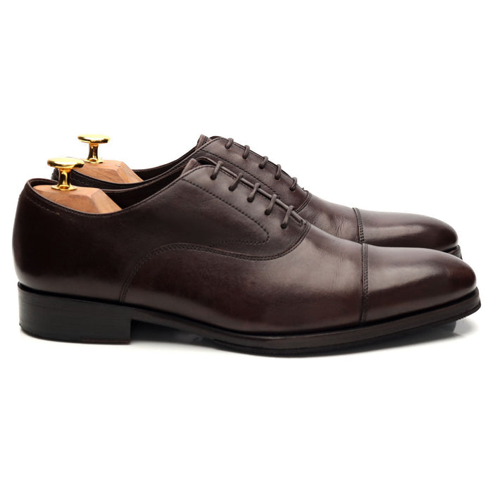 'C10' Dark Brown Leather Oxford UK 6