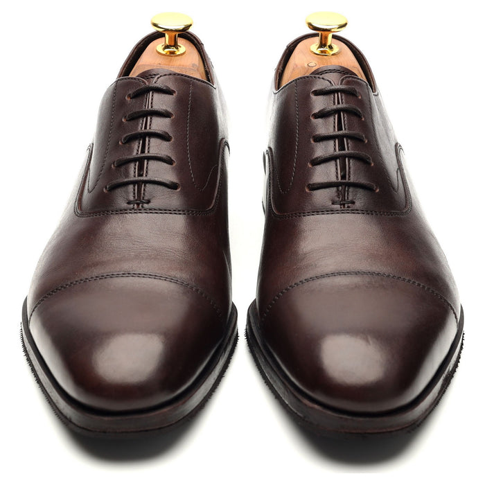'C10' Dark Brown Leather Oxford UK 6