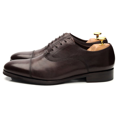 'C10' Dark Brown Leather Oxford UK 6
