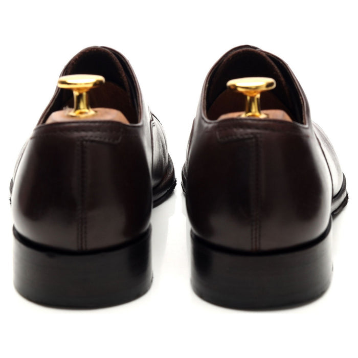 'C10' Dark Brown Leather Oxford UK 6