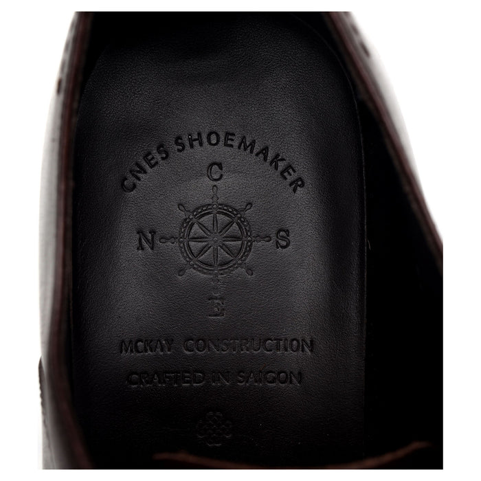 'C10' Dark Brown Leather Oxford UK 6