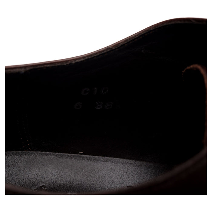 'C10' Dark Brown Leather Oxford UK 6