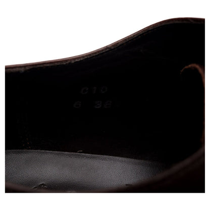 'C10' Dark Brown Leather Oxford UK 6