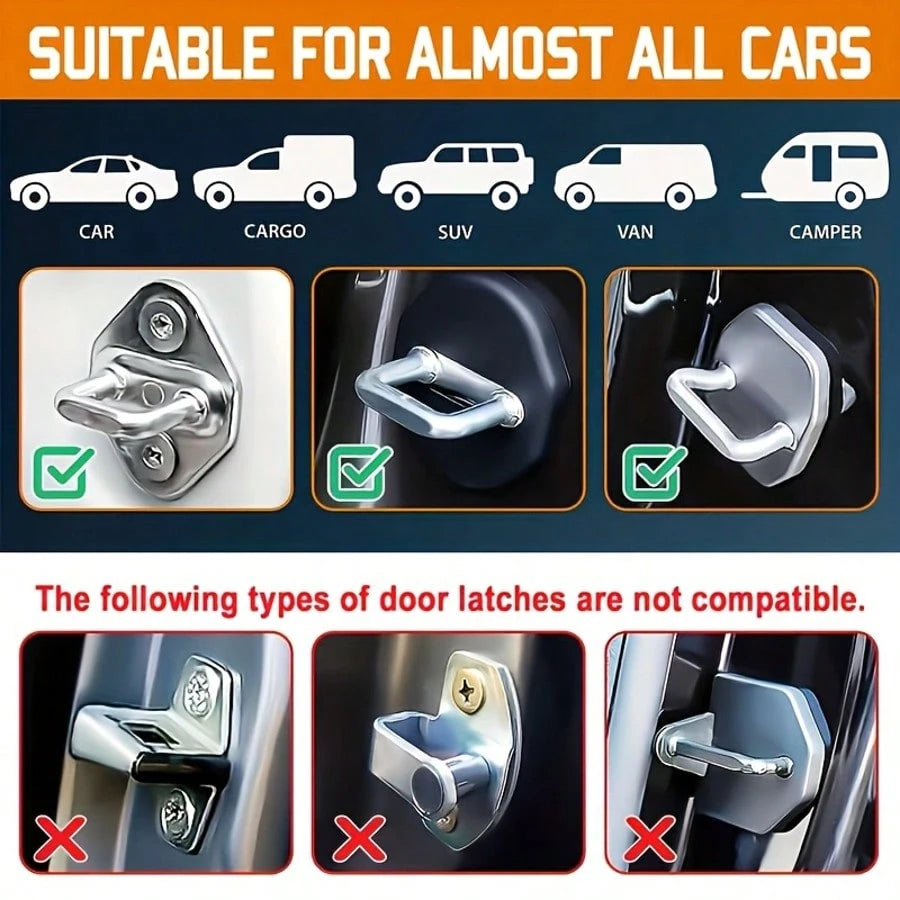 Car Door Step For Roof Access, Heavy Duty Aluminum Door Latch Step With Glass Breaker, Non-Slip Roof Step For SUV, Truck, 1 Pack For Camping, Loading & Cleaning