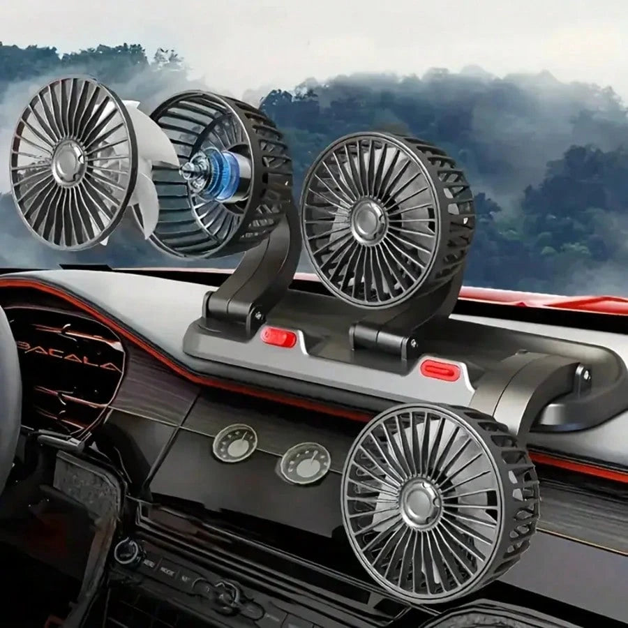Car Fan, Adjustable Multi-Speed, Flexible Angle, Comfortable Breeze, Low Power, High Efficiency, With USB Interface, Button Control, USB Connection, Working Voltage ≤ 36V, Fan Head Can Be Adjusted At