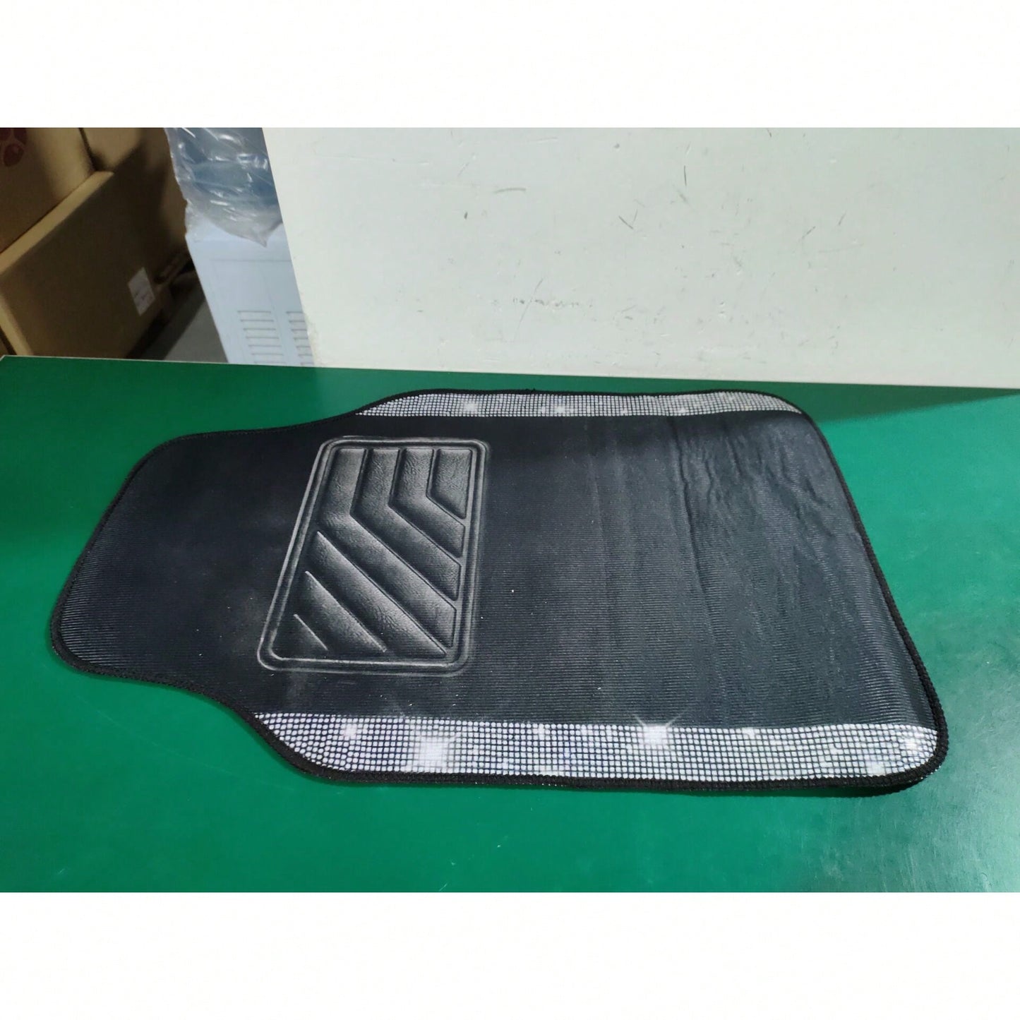 Car Floor Mats Set, Suitable For Most Car Models And SUVs, Trucks. Ladies' Exclusive 4pcs Printed Diamond Pattern (The Diamond Pattern And The Anti-Slip Footpad Pattern Are Both Printed Effects)