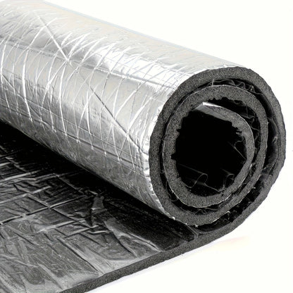 Car Heat Insulation & Sound Dampening Pads, Sound Absorber And Heat Insulation Pads, Suitable For Car Hood, Engine, Roof, Doors And Trunk- Aluminum Foil Surface
