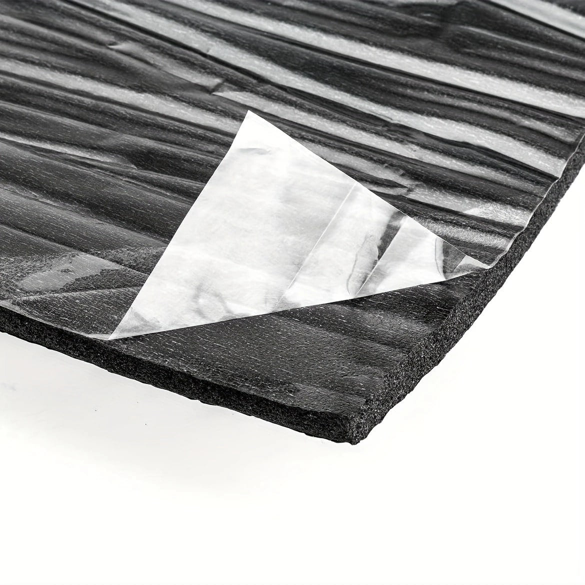 Car Heat Insulation & Sound Dampening Pads, Sound Absorber And Heat Insulation Pads, Suitable For Car Hood, Engine, Roof, Doors And Trunk- Aluminum Foil Surface
