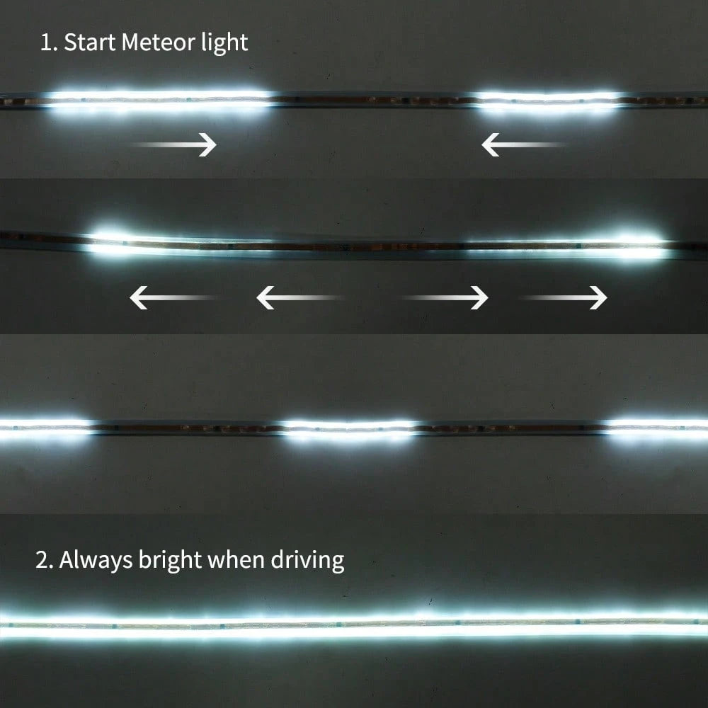 Car Hood Led Strip,5FT Led Strip Lights For Car Hood,Car LED Lights Flexible LED Hood Light Strip Engine Hood Guide Decorative Light Bar, Waterproof Hood Beam Light Strip