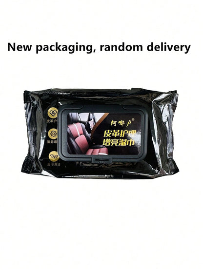 Car Interior Cleaning Wet Wipes, Leather & Genuine Leather Polishing, Refurbishing, Repair, Fast Stain Removal, Care Products, Vehicle Wet Wipes