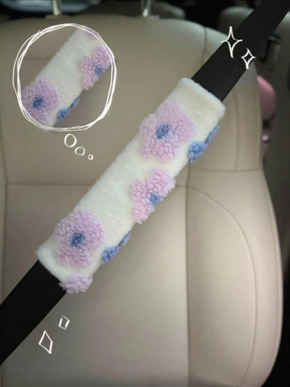Car Interior Seat Accessories, Seat Belt Shoulder Protection Cover, Women's Car Accessories, All Season Universal