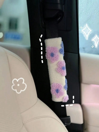 Car Interior Seat Accessories, Seat Belt Shoulder Protection Cover, Women's Car Accessories, All Season Universal