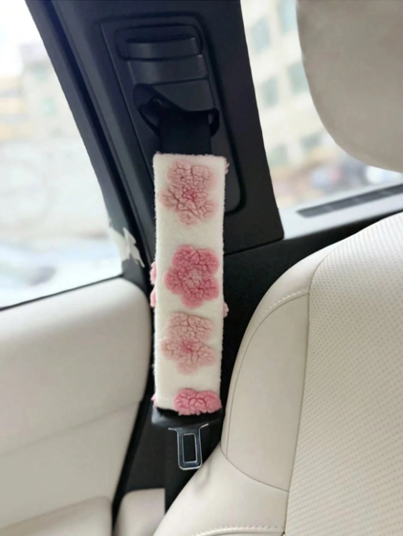 Car Interior Seat Accessories, Seat Belt Shoulder Protection Cover, Women's Car Accessories, All Season Universal