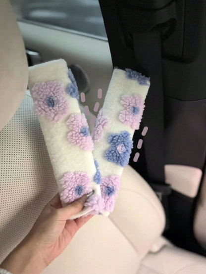Car Interior Seat Accessories, Seat Belt Shoulder Protection Cover, Women's Car Accessories, All Season Universal
