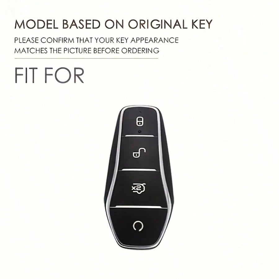 Car Key Case Cover For BYD Song Plus Atto 3 EV Tang DM Qin Seal Dolphin Protection Cover Shell Auto Interior Accessories