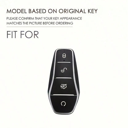 Car Key Case Cover For BYD Song Plus Atto 3 EV Tang DM Qin Seal Dolphin Protection Cover Shell Auto Interior Accessories