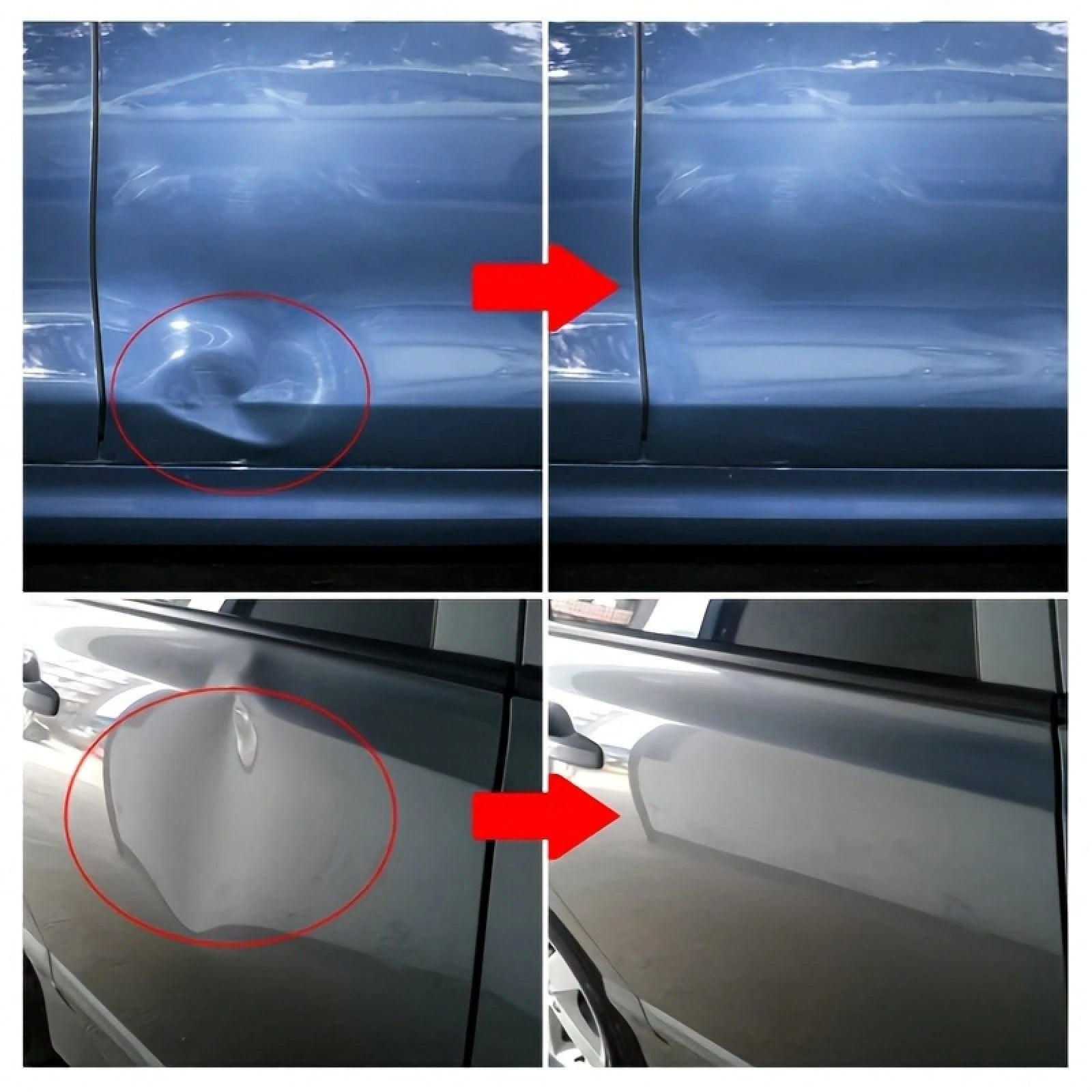 Car Paintless Repair Kit- T-Bar Repair Kit With Suction Cup Pulling Plate, Used For Car Body Repair, Hail Damage, Small Dents, And Refrigerator Door Dents